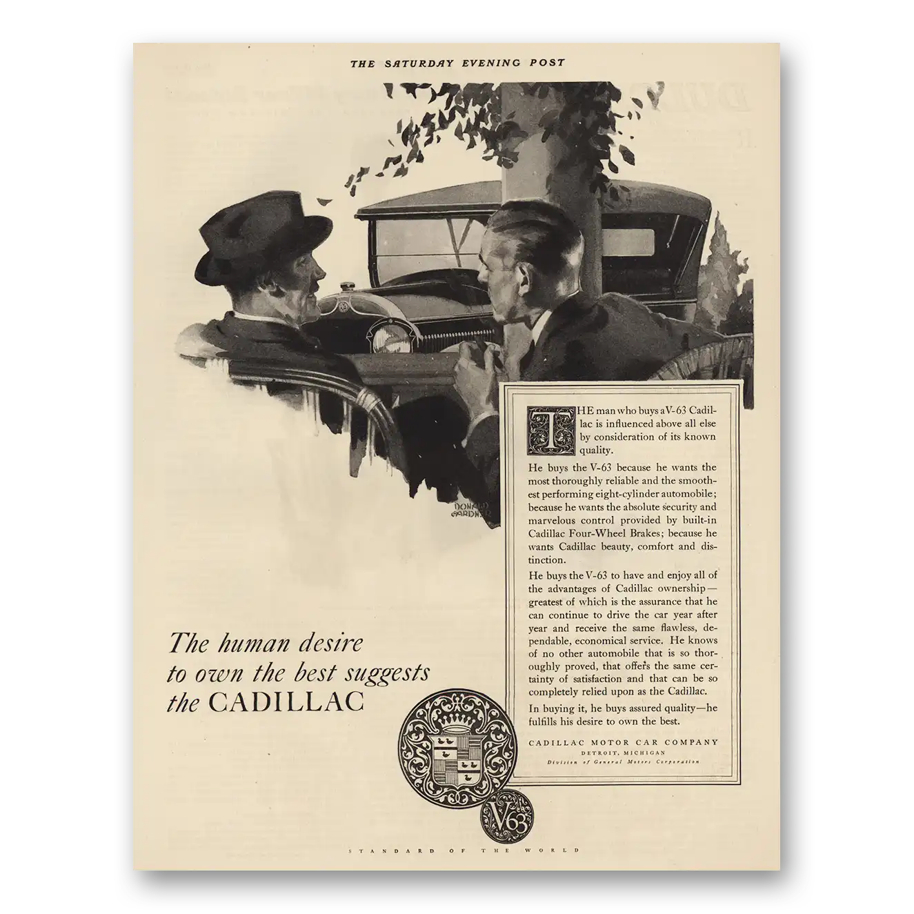 1925 Cadillac Print Ad | Human Desire