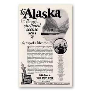 1925 Canadian National Railways Print Ad | Scenic Seas