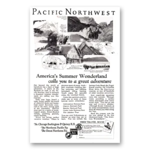 1925 Burlington Route Print Ad | Wonderland