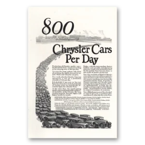 1925 Chrysler Print Ad | 800 Chrysler