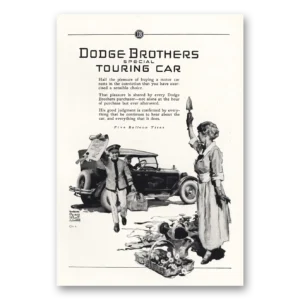 1925 Dodge Touring Car Print Ad | Half Pleasure