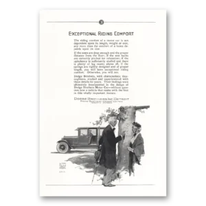 1925 Dodge Print Ad | Exceptional Riding