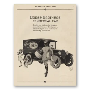 1925 Dodge Commercial Car Print Ad | Businesslike