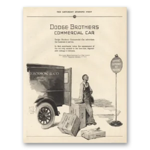 1925 Dodge Commercial Car Print Ad | Advertises