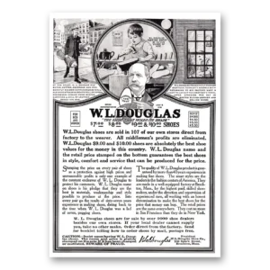 1920 Douglas Shoes Print Ad | Shoemaker