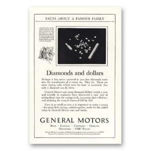 1925 General Motors Print Ad | Diamonds Dollars