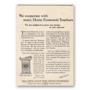 1925 Gold Medal Flour Print Ad | Home Economic
