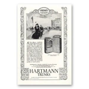 1925 Hartmann Wardrobe Trunks Print Ad | First Glance