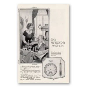1925 Howard Watch Print Ad | Mans Viewpoint