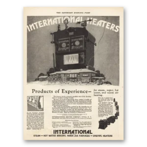 1925 International Heater Company Print Ad | Products Experience