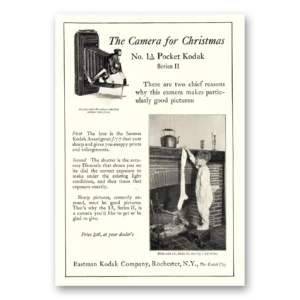 1925 Kodak Pocket Camera Print Ad | Pocket No 1a