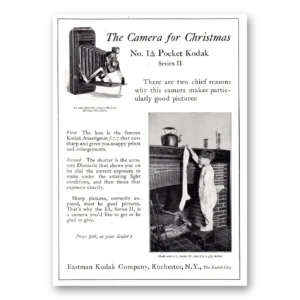 1925 Kodak Pocket Camera Print Ad | No 1a