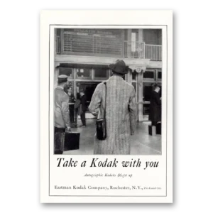 1925 Kodak Autographic Camera Print Ad | Take Kodak