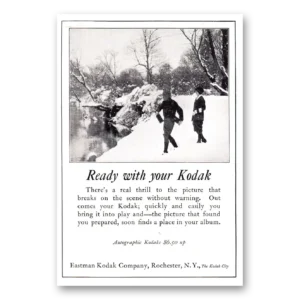 1925 Kodak Autographic Camera Print Ad | Ready