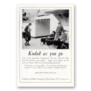1925 Kodak Autographic Camera Print Ad | Precious Mementos