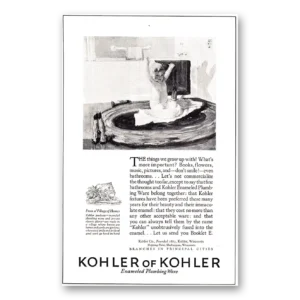 1925 Kohler Print Ad | Grow Up