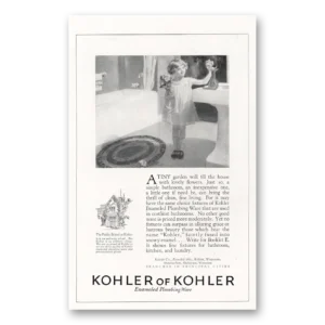 1925 Kohler Print Ad | Tiny Garden