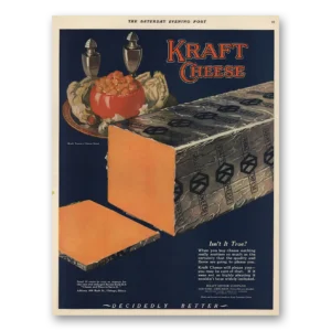 1925 Kraft Cheese Print Ad | True