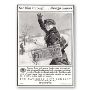 1925 National City Company Print Ad | See Him