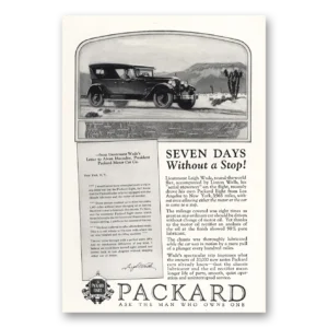 1925 Packard Eight Print Ad | Seven Days