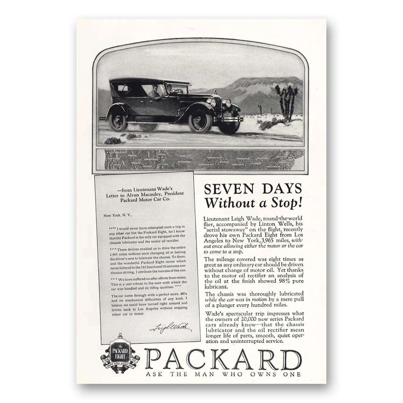 1925 Packard Eight Print Ad | Seven Days