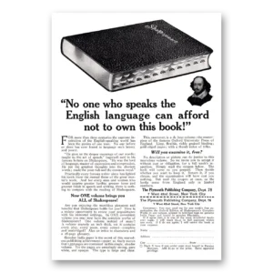 1925 Plymouth Publishing Print Ad | Speaks English