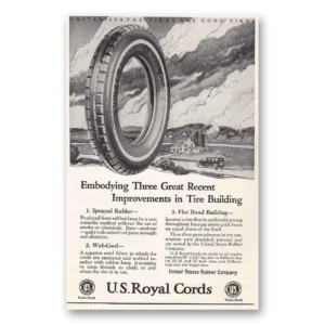 1925 US Royal Tires Print Ad | Embodying