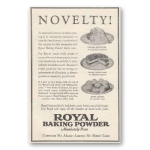 1925 Royal Baking Powder Print Ad | Novelty