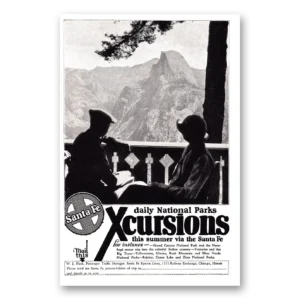 1925 Santa Fe Railway Print Ad | Xcursions