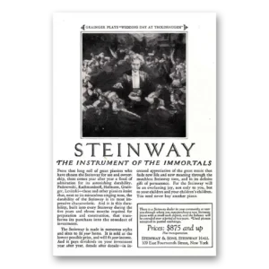 1925 Steinway Piano Print Ad | Grainger