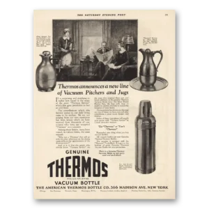 1925 Thermos Vacuum Bottle Print Ad | New Line
