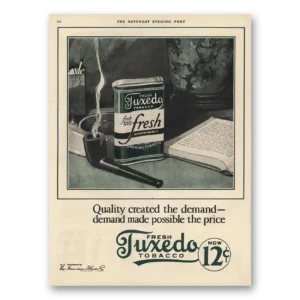 1925 Tuxedo Tobacco Print Ad | Created Demand