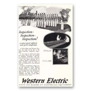 1925 Western Electric Print Ad | Good Soldiers