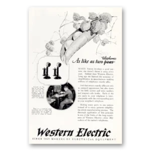 1925 Western Electric Print Ad | Two Peas