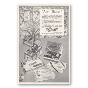 1925 Whitmans Chocolates Print Ad | April Hopes