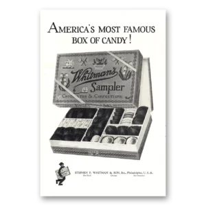 1925 Whitmans Chocolates Print Ad | Box Candy