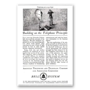 1926 American Telephone Print Ad | Principle
