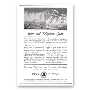 1926 American Telephone Print Ad | Rain