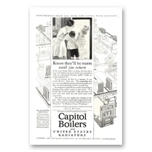 1926 Capitol Boilers Print Ad | You Return