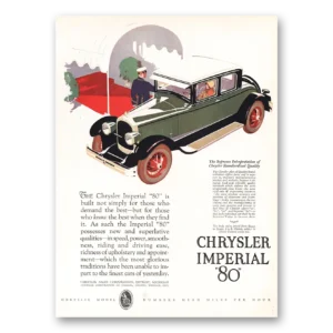 1926 Chrysler Imperial Print Ad | Demand Best