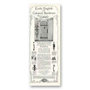 1926 P & F Corbin Print Ad | Colonial Hardware