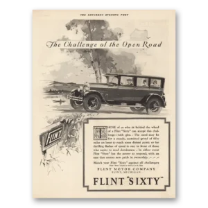 1926 Flint Sixty Print Ad | Open Road