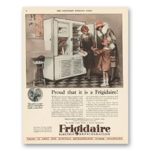 1926 Frigidaire Refrigerator Print Ad | Proud
