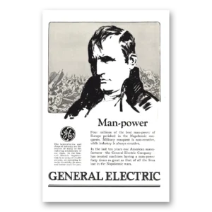 1926 General Electric Print Ad | Ge Man Power