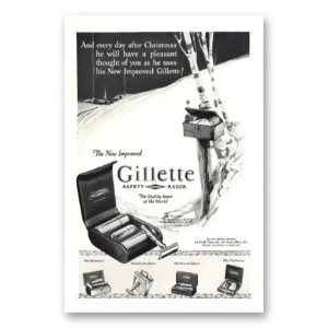 1926 Gillette Razor Print Ad | After Christmas
