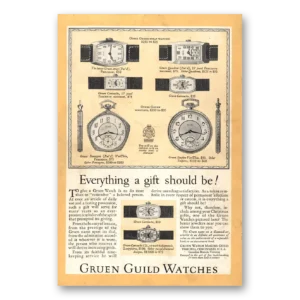 1926 Gruen Watch Print Ad | Guild Watches