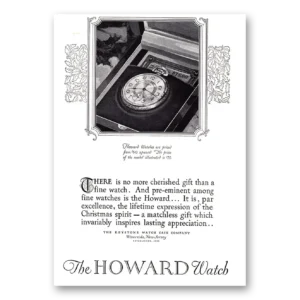 1926 Howard Watch Print Ad | Cherished Gift