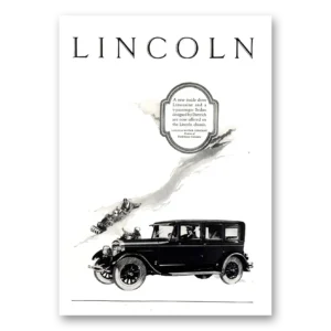 1926 Lincoln Limousine Print Ad | Limousine Dietrich