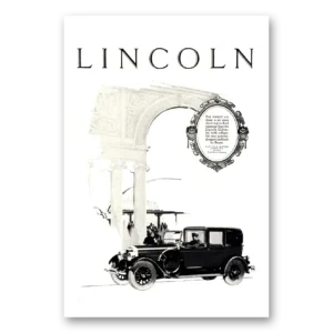 1926 Lincoln Cabriolet Print Ad | More Distinguished