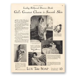 1926 Lux Soap Print Ad | Girls Greatest Charm